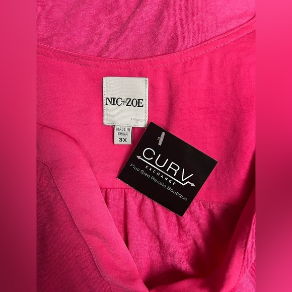 Nic & Zoe Pink Tank - Size 3X (22/24) - Picture 3 of 3